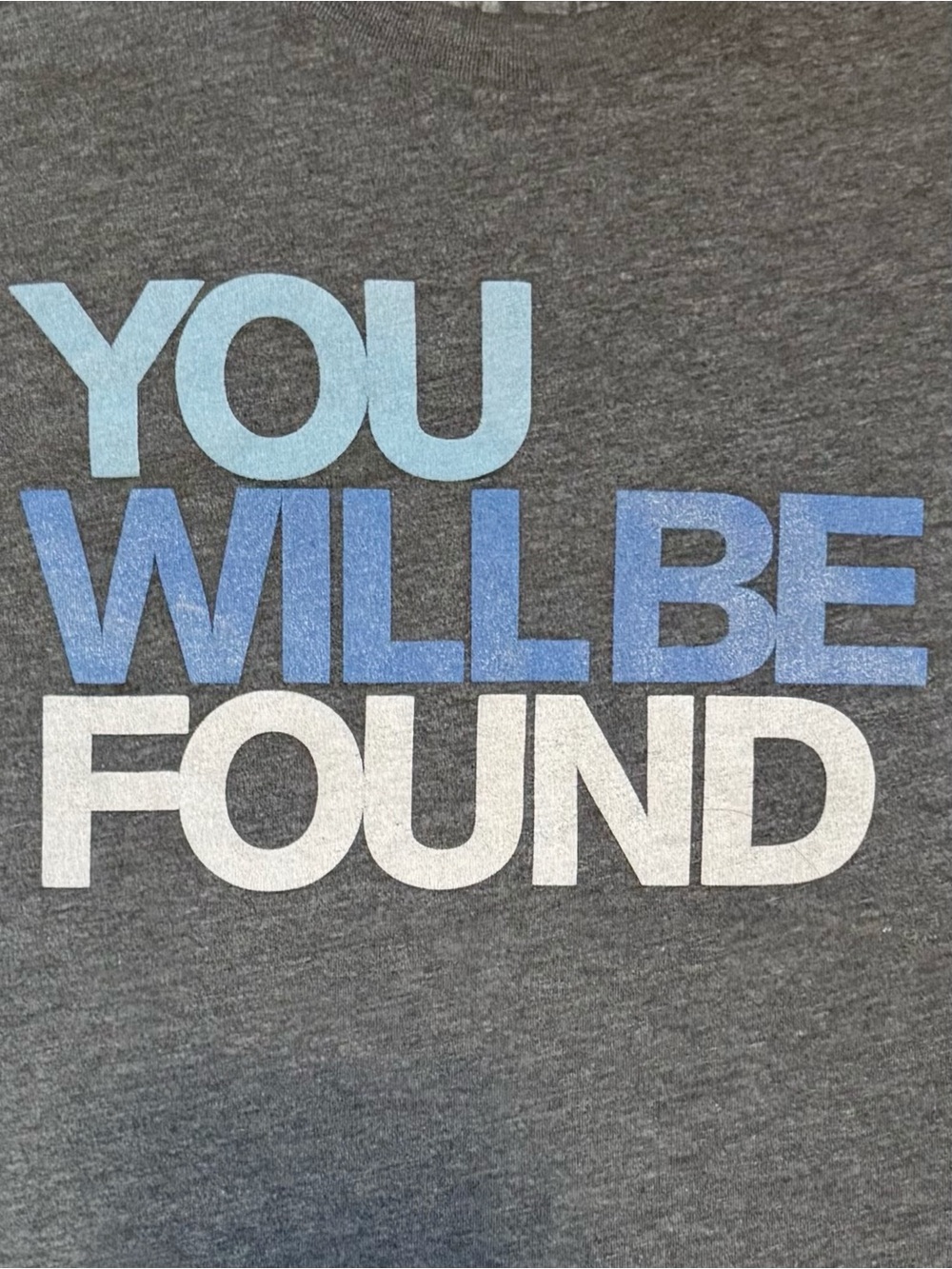 Dear Evan Hansen Gray T-Shirt Medium